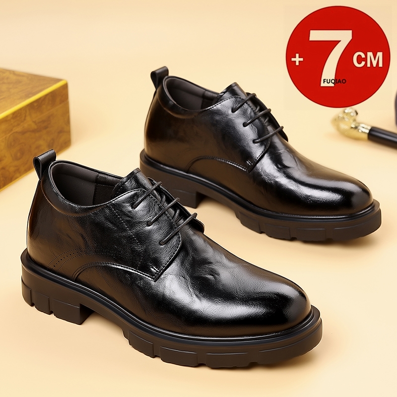 Men'S Formal Wear Slippers - Men 7CM Elevator Business Shoes Wedding
