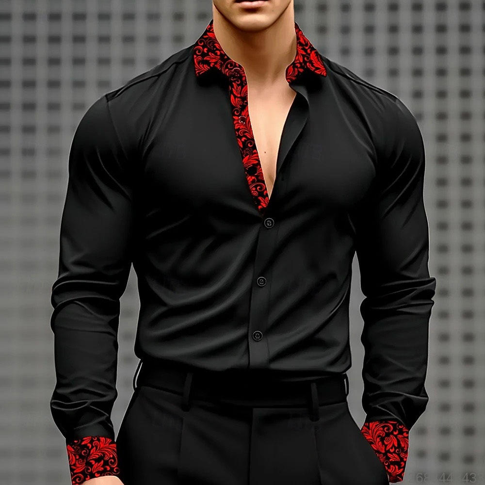 Men'S Holiday Formal Wear - 10 Colors Men's Floral Print Flower