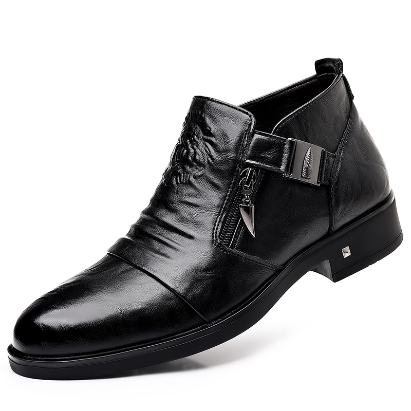 Men'S Luxury Formal Wear - Men's Retro Lion Head Zipper Dress