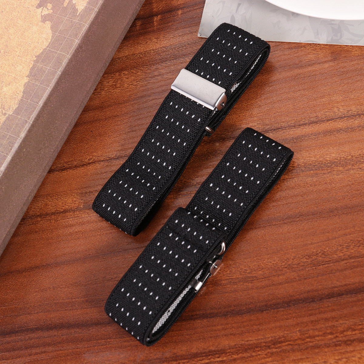 Men'S Formal Wear For Office - 1Pair Anti Slip Shirt Armband Chinlon