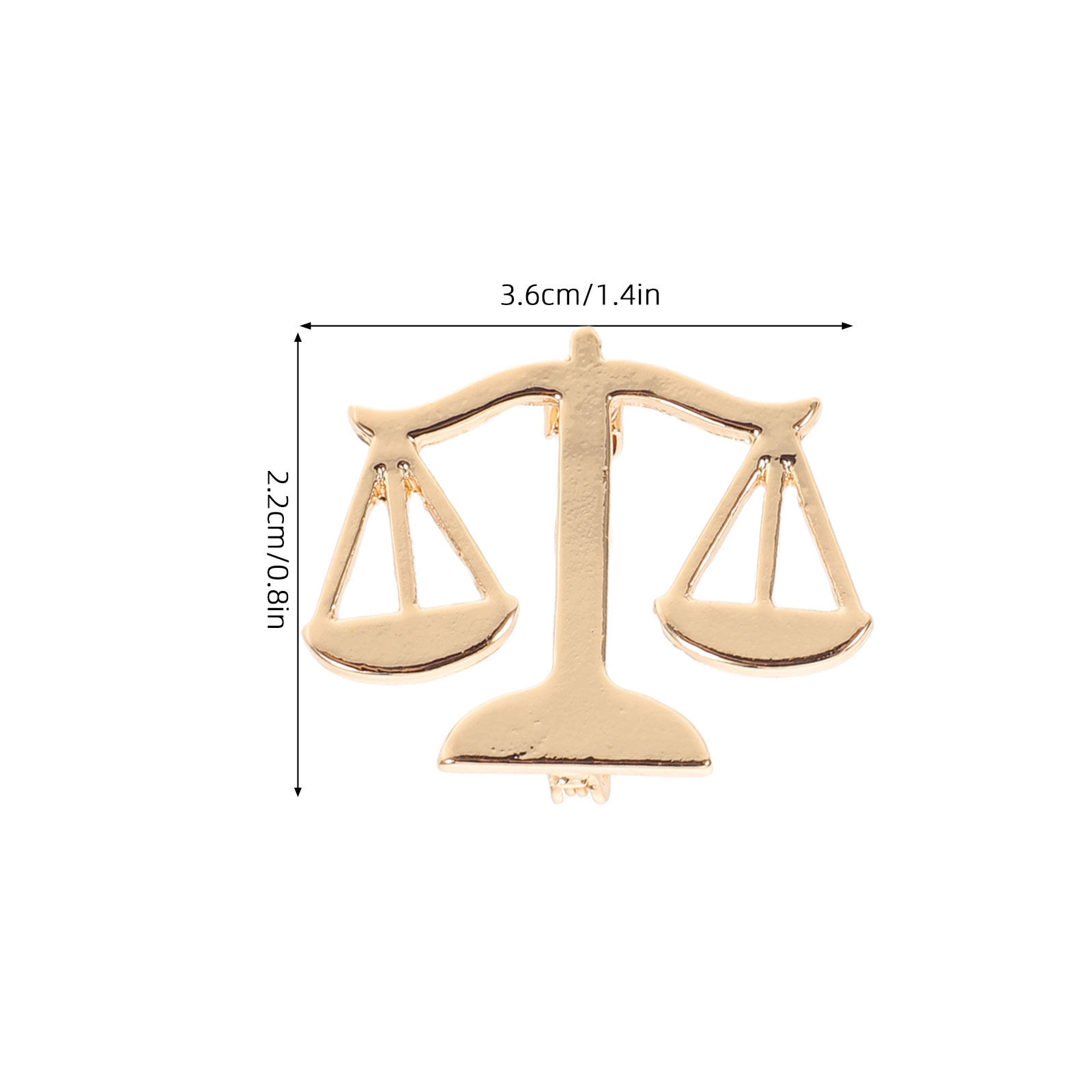2Pcs Lawyer Brooch Pins Metal  - Scale - Men Formals & Ethnic Wear review and price