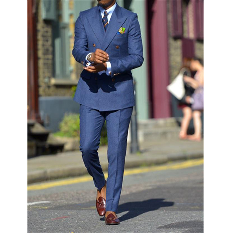 Dark Blue Formal Mens Suits Tw - Men Formal Wear Pants review and price