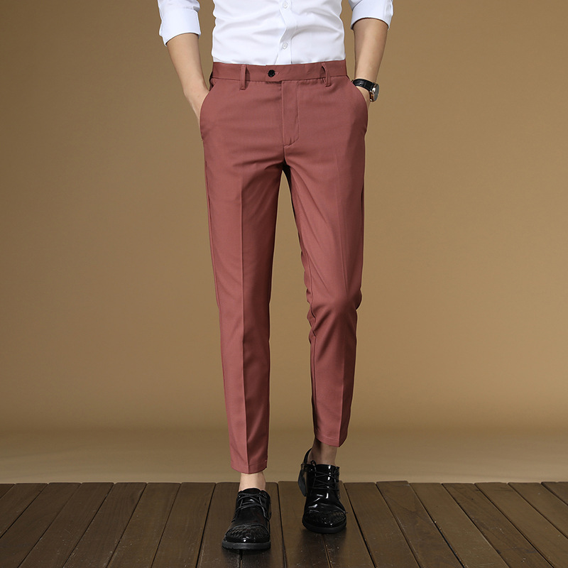 Summer Suit Pants Men Red Blac - Men'S Formal Wear For Office review and price