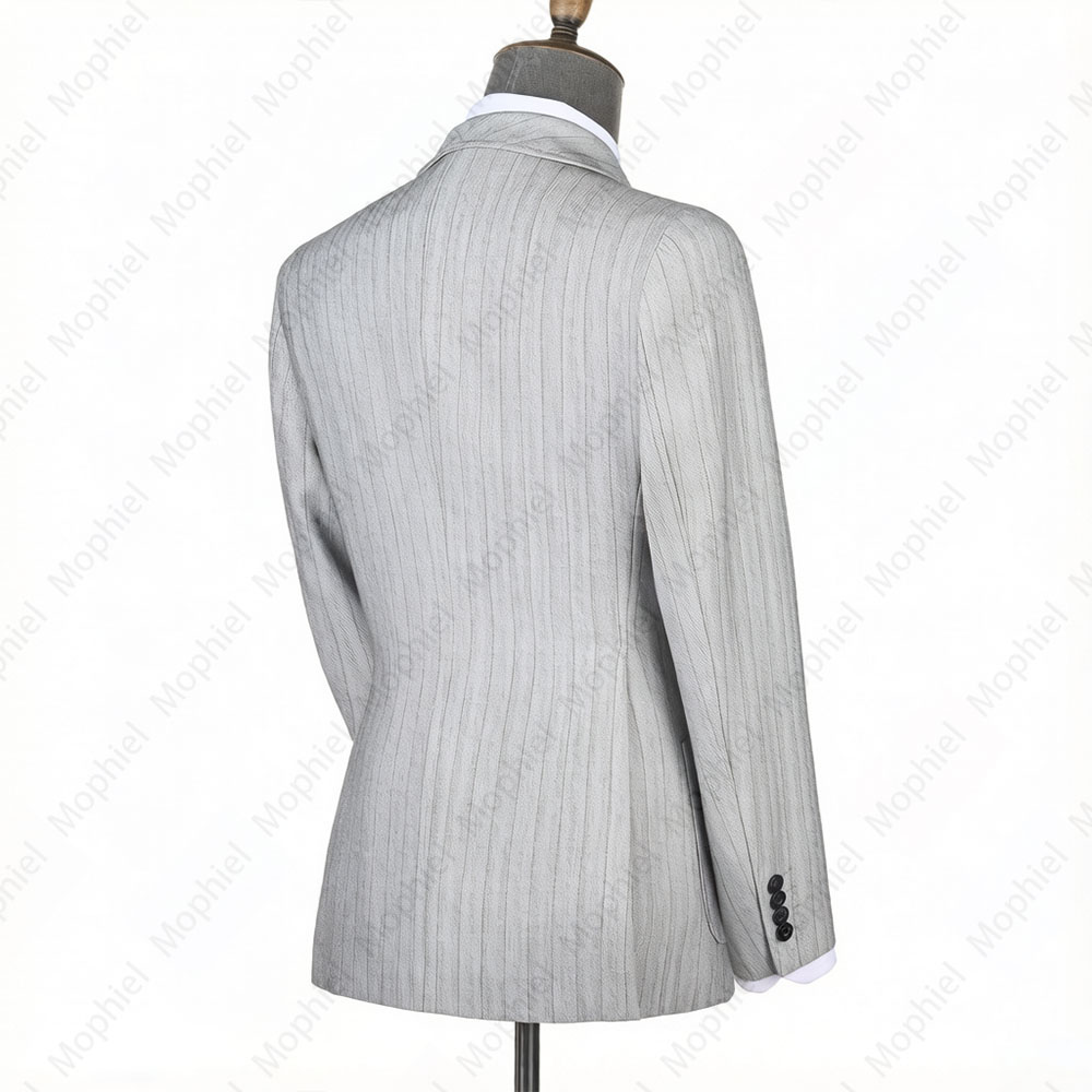 Mophiel Light Grey Men Suits S - Men Formal Wear Pants review and price