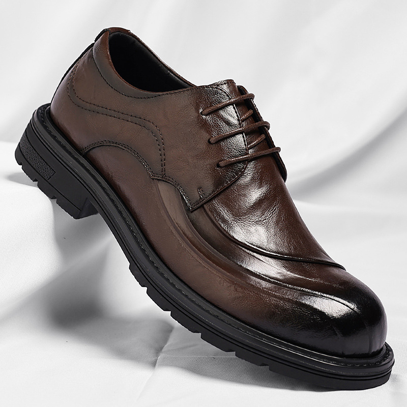 Brown Burnished Genuine Leathe - Men'S Formal Wear For Office review and price