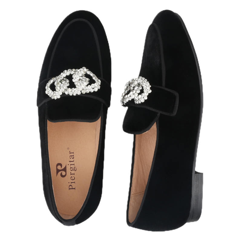 Piergitar 2025 Black Velvet Me - Men'S Formal Wear Slippers review and price