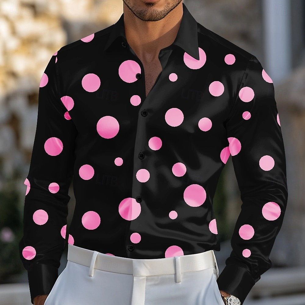 Men's Geometric Polka Dot Shir - Men'S Holiday Formal Wear review and price