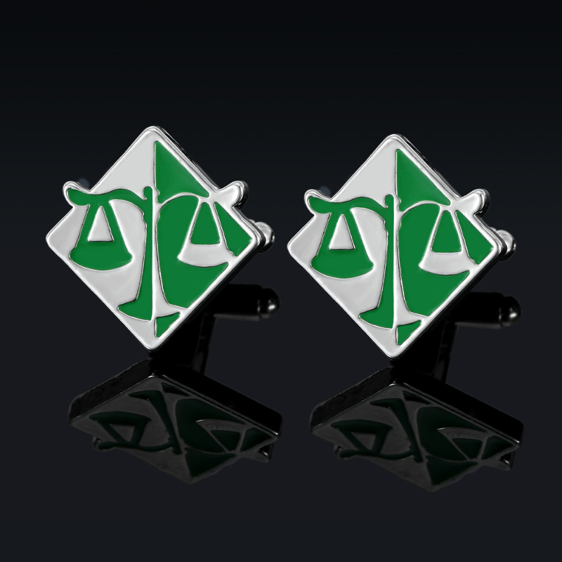 Square Snowflake Mirror Cuffli - Scale - Men Formals & Ethnic Wear review and price