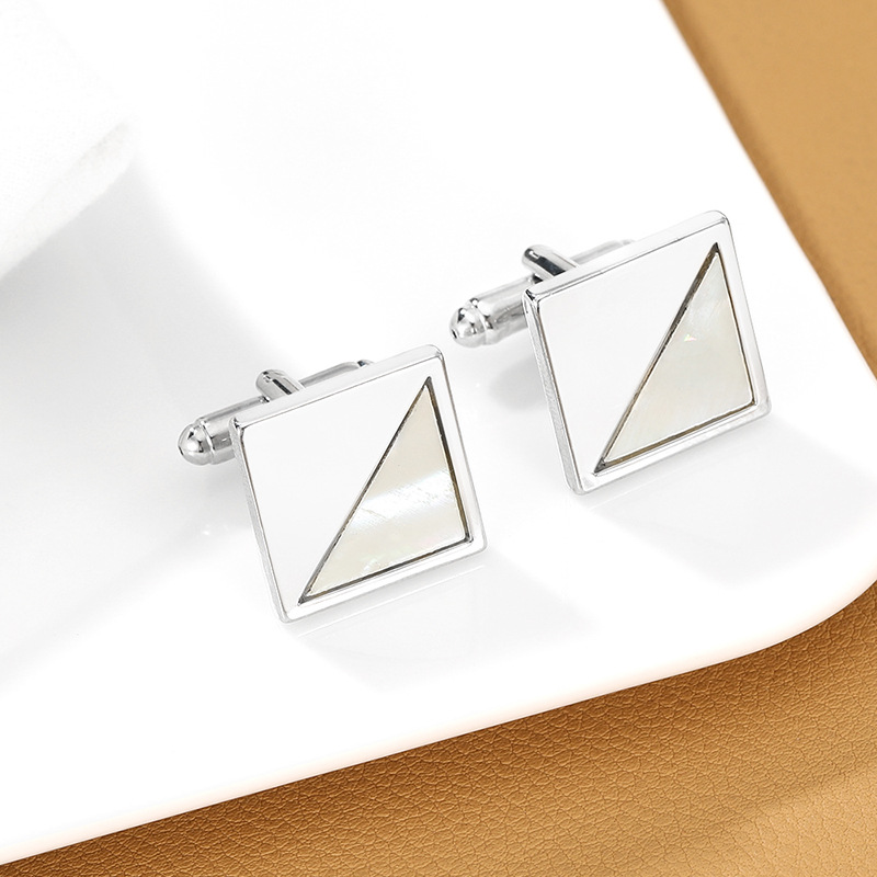 Square Snowflake Mirror Cuffli - Scale - Men Formals & Ethnic Wear review and price