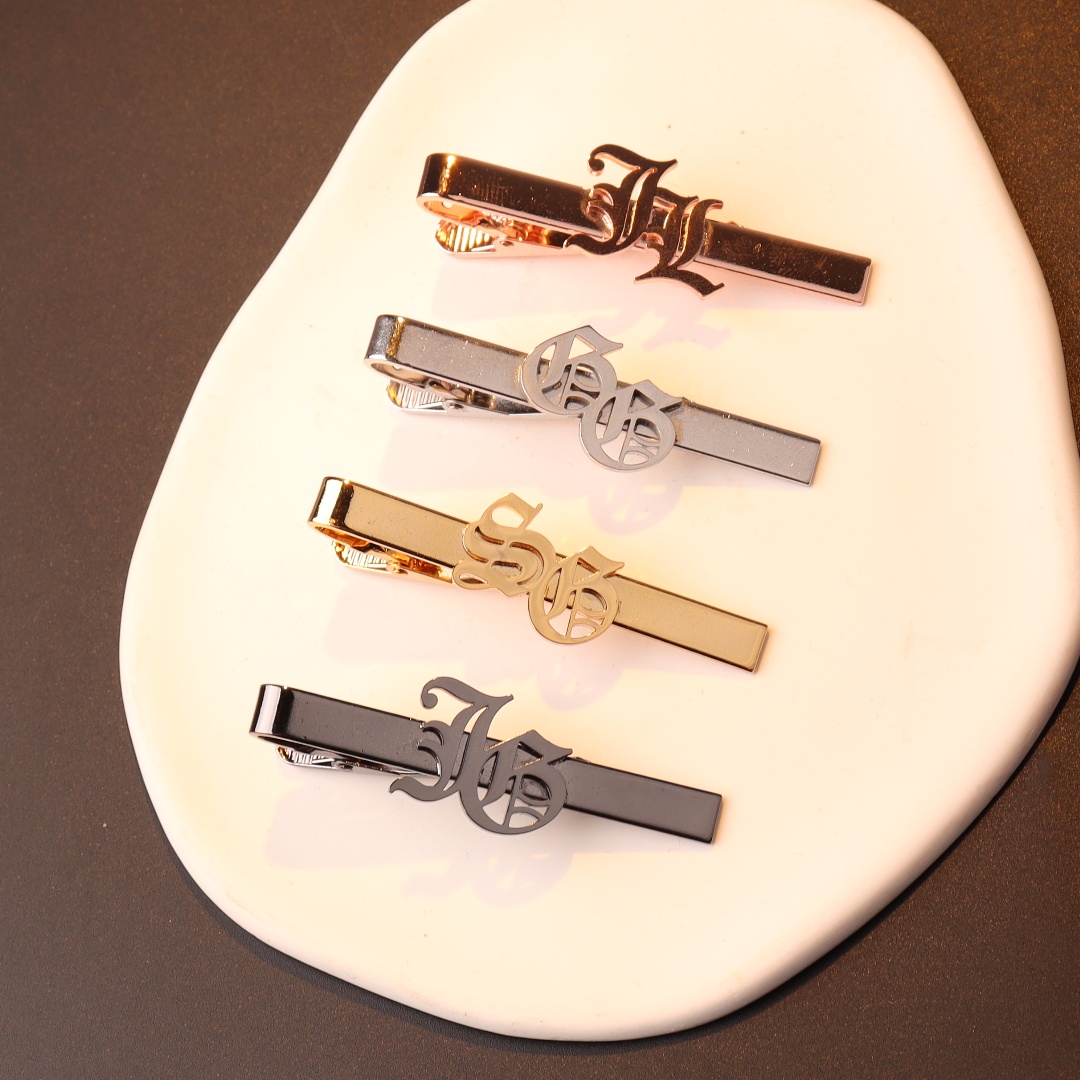 Custom Name Initials Tie Clip  - Tie Bar Clip review and price