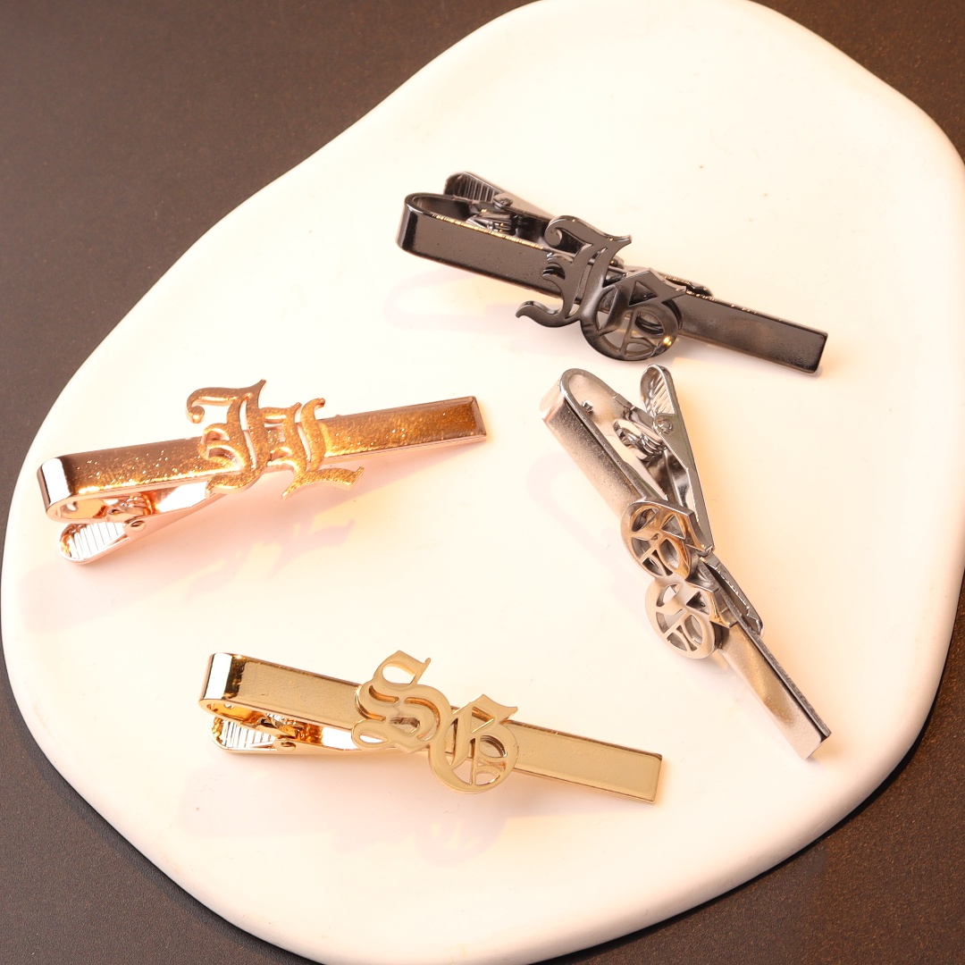 Custom Name Initials Tie Clip  - Tie Bar Clip review and price