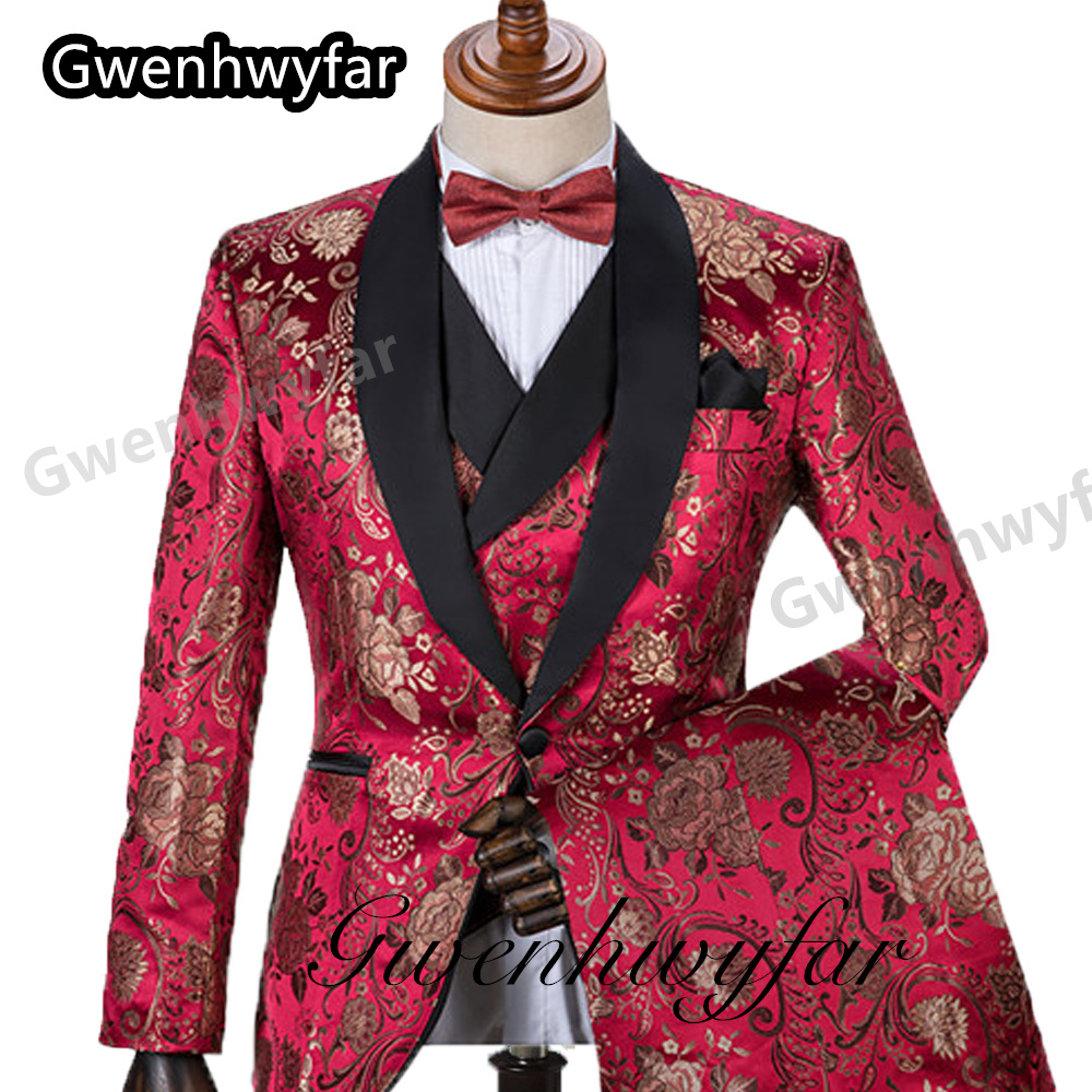 Gwenhwyfar Pattern Men Suits M - Men Formal Wear Pants review and price
