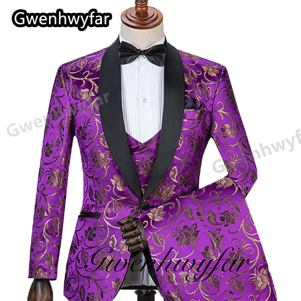 Gwenhwyfar Pattern Men Suits M - Men Formal Wear Pants review and price
