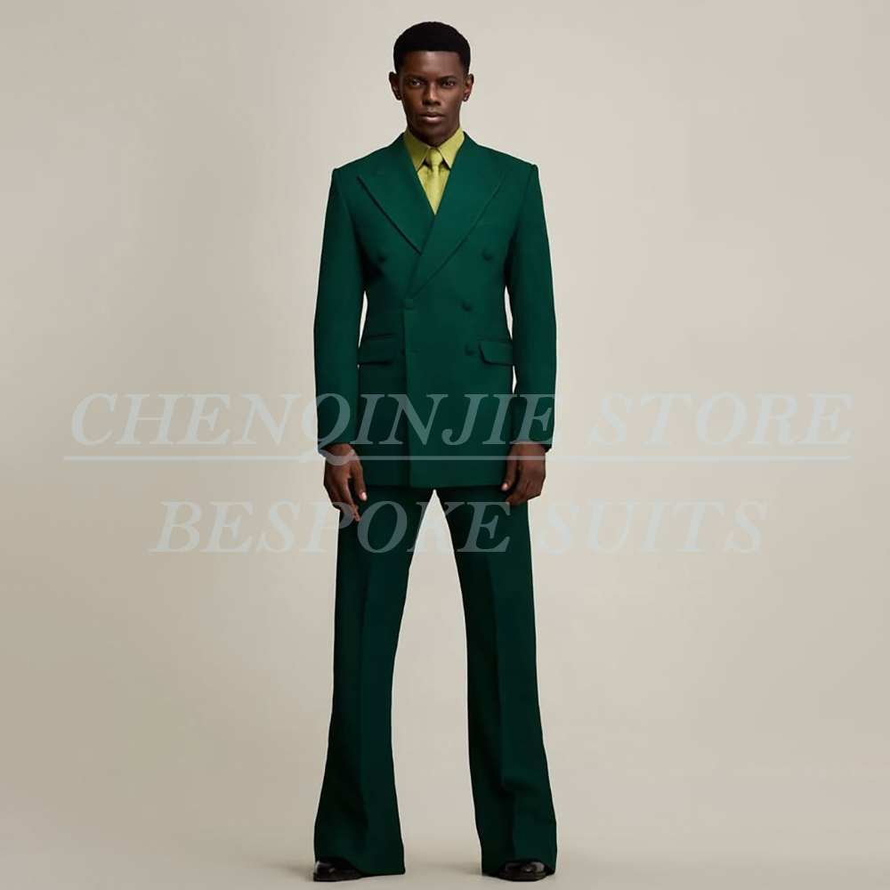 Luxury Green Men's Suits Forma - Men Formal Wear Pants review and price