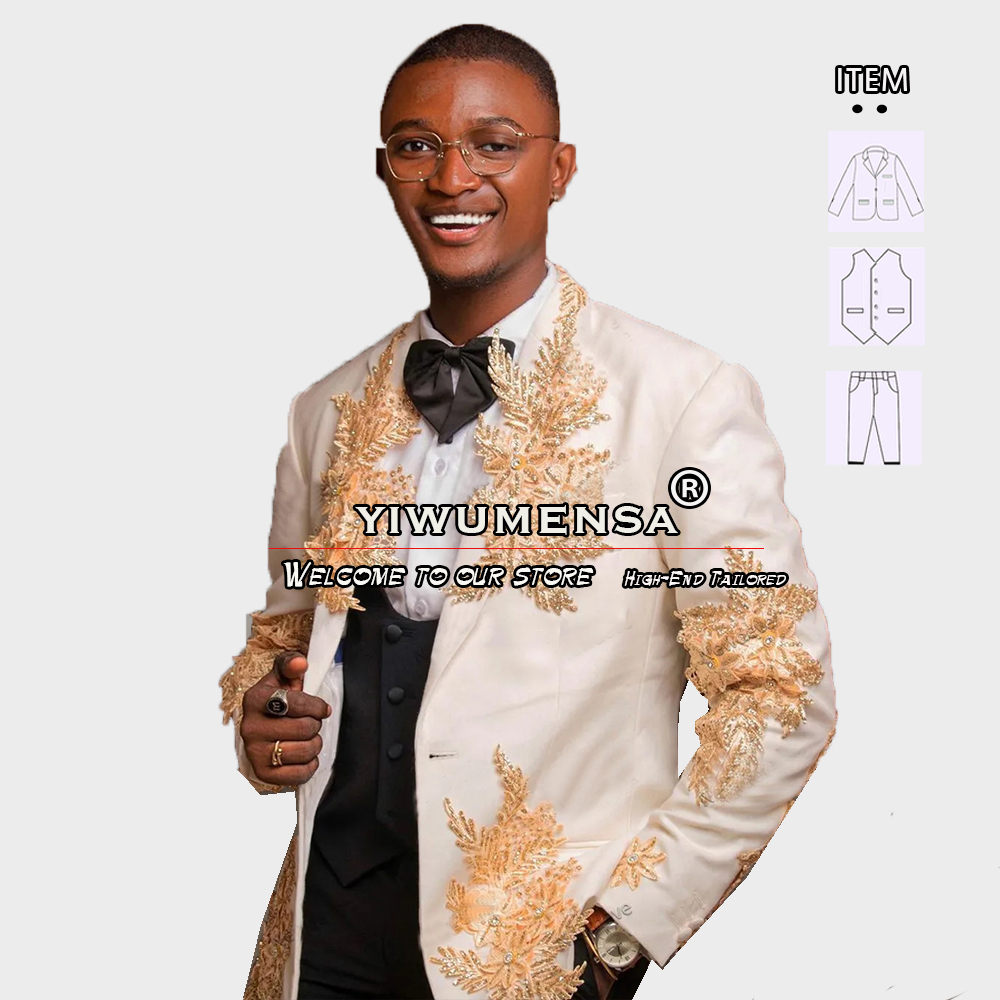 Customized 3 Pieces Suits Men  - Men'S Luxury Formal Wear review and price