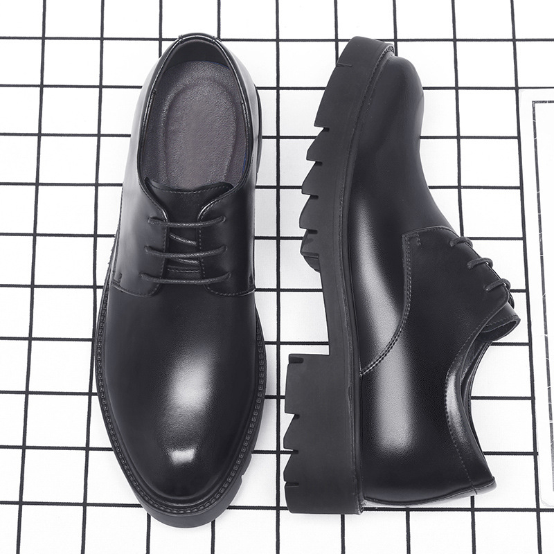 Mens Black Leather Lace Up Dre - Men'S Formal Wear For Office review and price