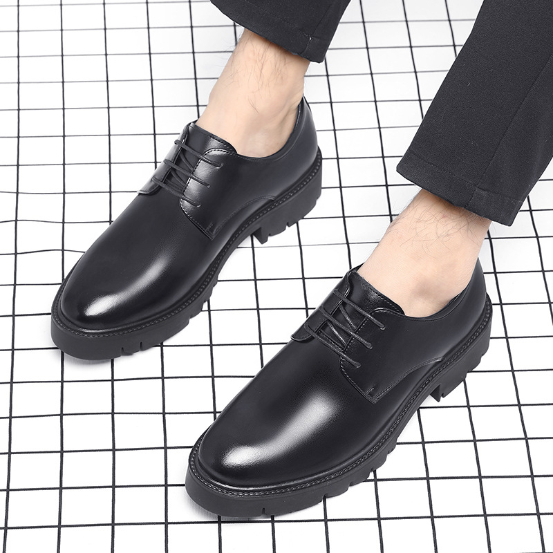 Mens Black Leather Lace Up Dre - Men'S Formal Wear For Office review and price