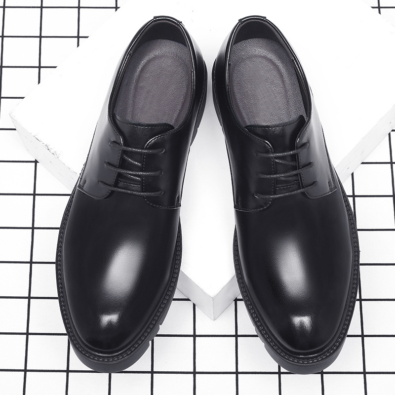 Mens Black Leather Lace Up Dre - Men'S Formal Wear For Office review and price