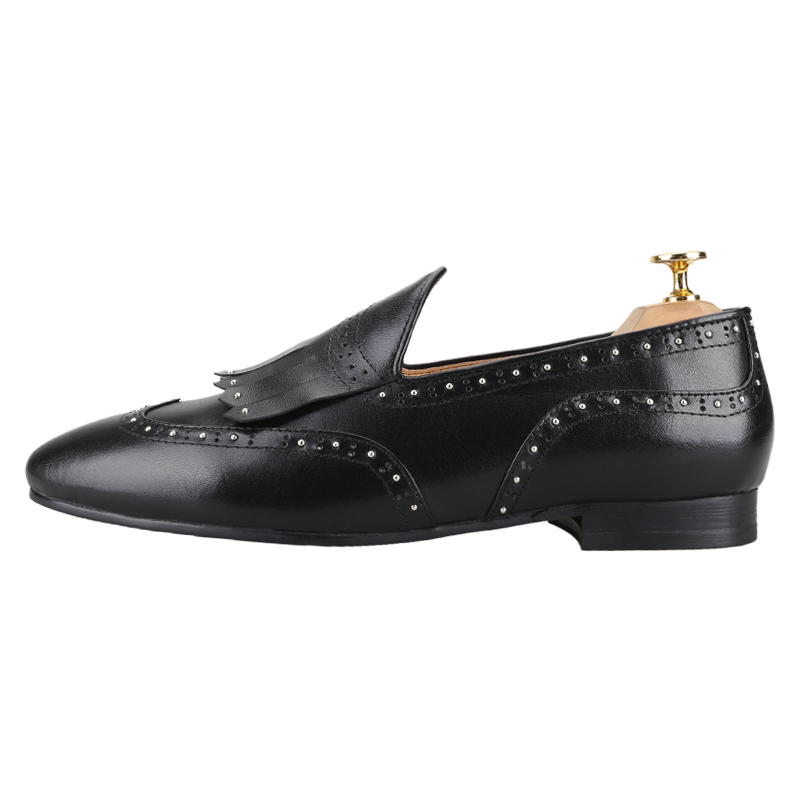 Piergitar Black Calfskin Belgi - Men'S Formal Wear Slippers review and price