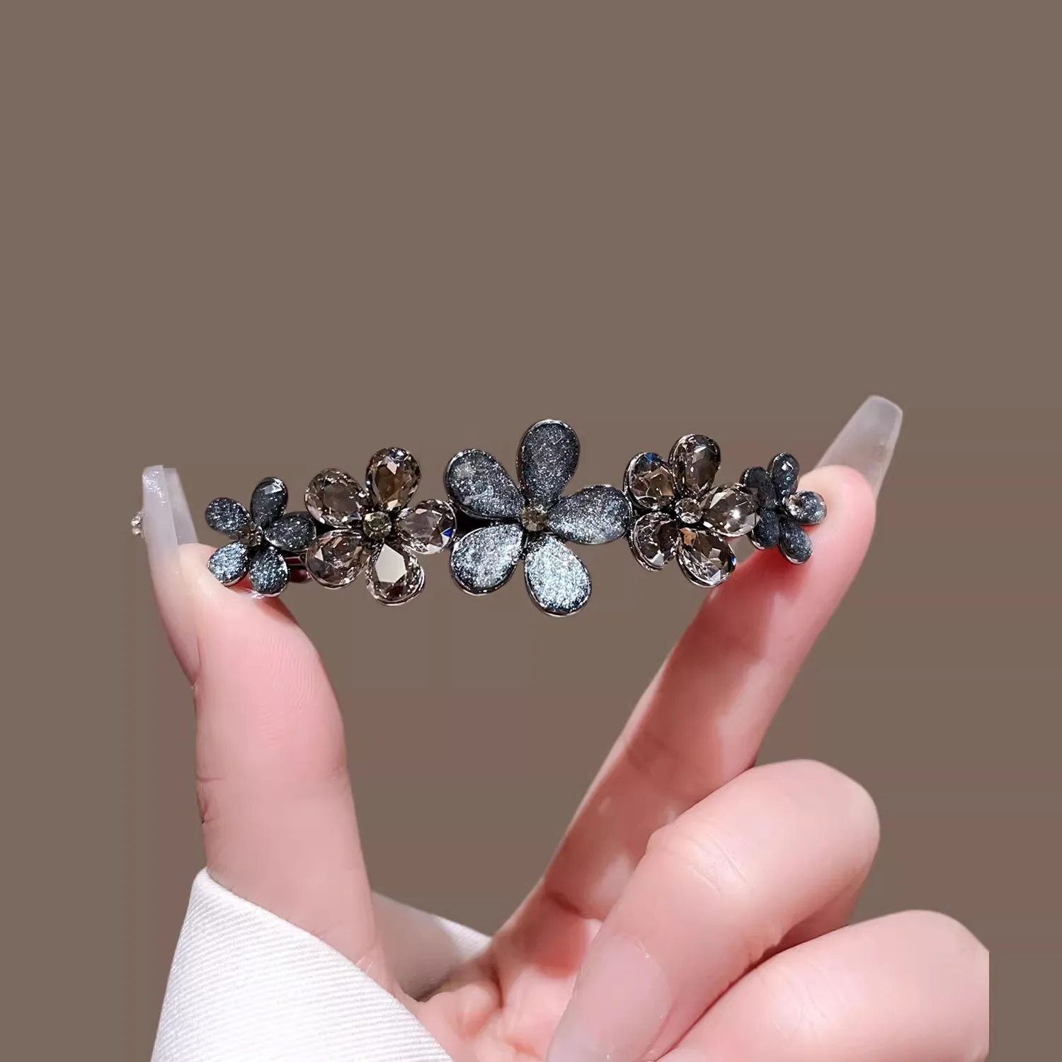 Elegant Crystal Flower Hairpin - Tie Bar Clip review and price