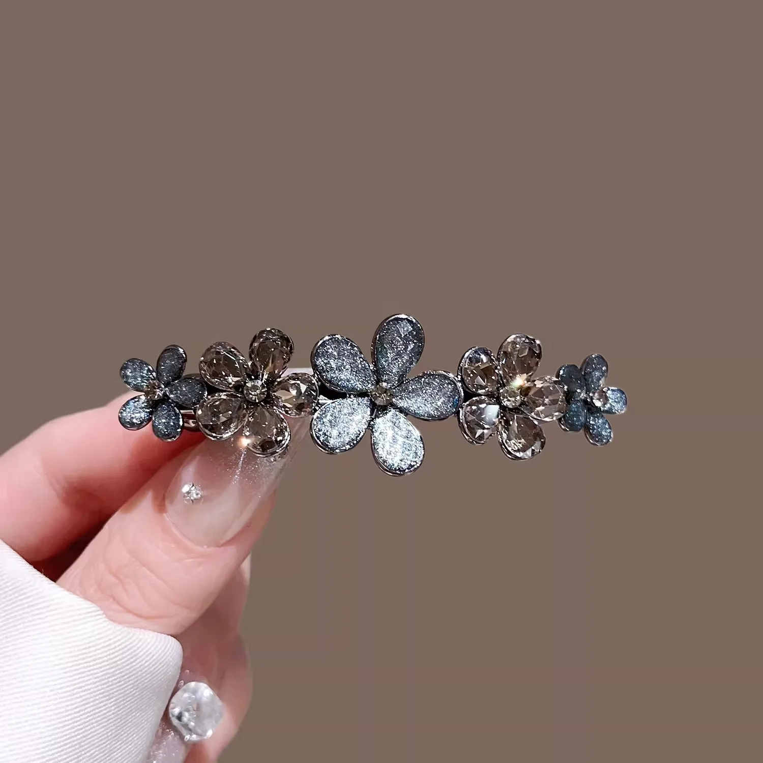 Elegant Crystal Flower Hairpin - Tie Bar Clip review and price